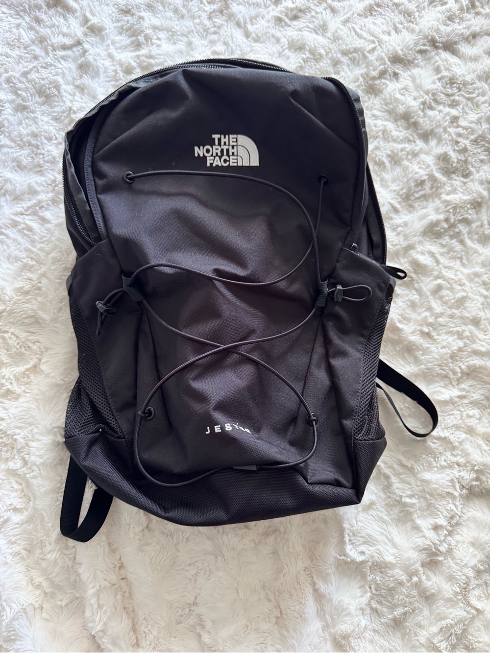 The North Face Jester Backpack Black FlexVent Laptop School Hiking